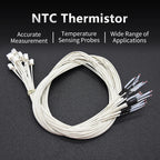 5PCS 3D Printer Thermistor NTC 3950 100K ohm Temperature Sensor Cable For CR10 Ender 3/Ender 3 Pro/Ender 3 Neo/Ender 3 Max