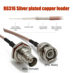 RG316 Q9 BNC Male To BNC Female Cable Coax Jumper Pigtail Cable Crimp Fast Delivery WiFi Antenna Extension Cable