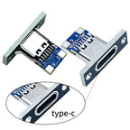 5Pcs New USB 3.1 Type C Socket With Screw Fixing Plate Type-C USB Jack 3.1 Type-C 2Pin 4Pin Female Connector Jack Charging Port