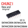 10pcs New and Original 74HC257 74HC393 74HC590 74HC590N DIP-16 SN74HC595N SN74HC257N SN74HC393N SN74HC590AN