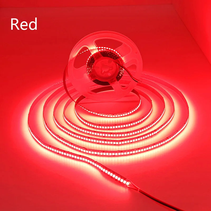 240LEDs/m LED Strip 2835 DC12V 24V Home Light Strip 5M 1200LEDs High Light Red Green Blue Flexible And Cuttable Soft Lamp Bar