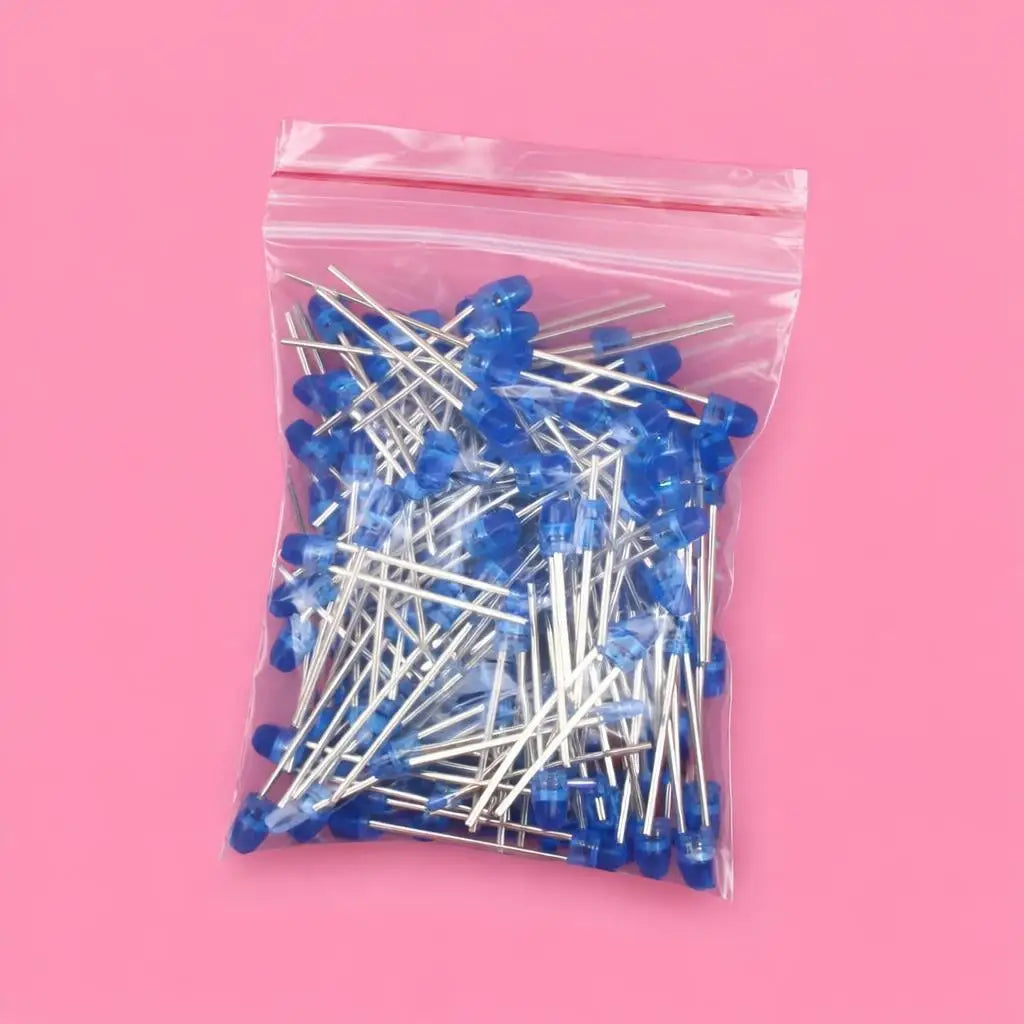 SAMIROB 60/100Pcs 3mm LED Diode Kit F3 Schottky Assorted Diode Red White Green Blue Yellow Orange Pink Purple Warm White for DIY