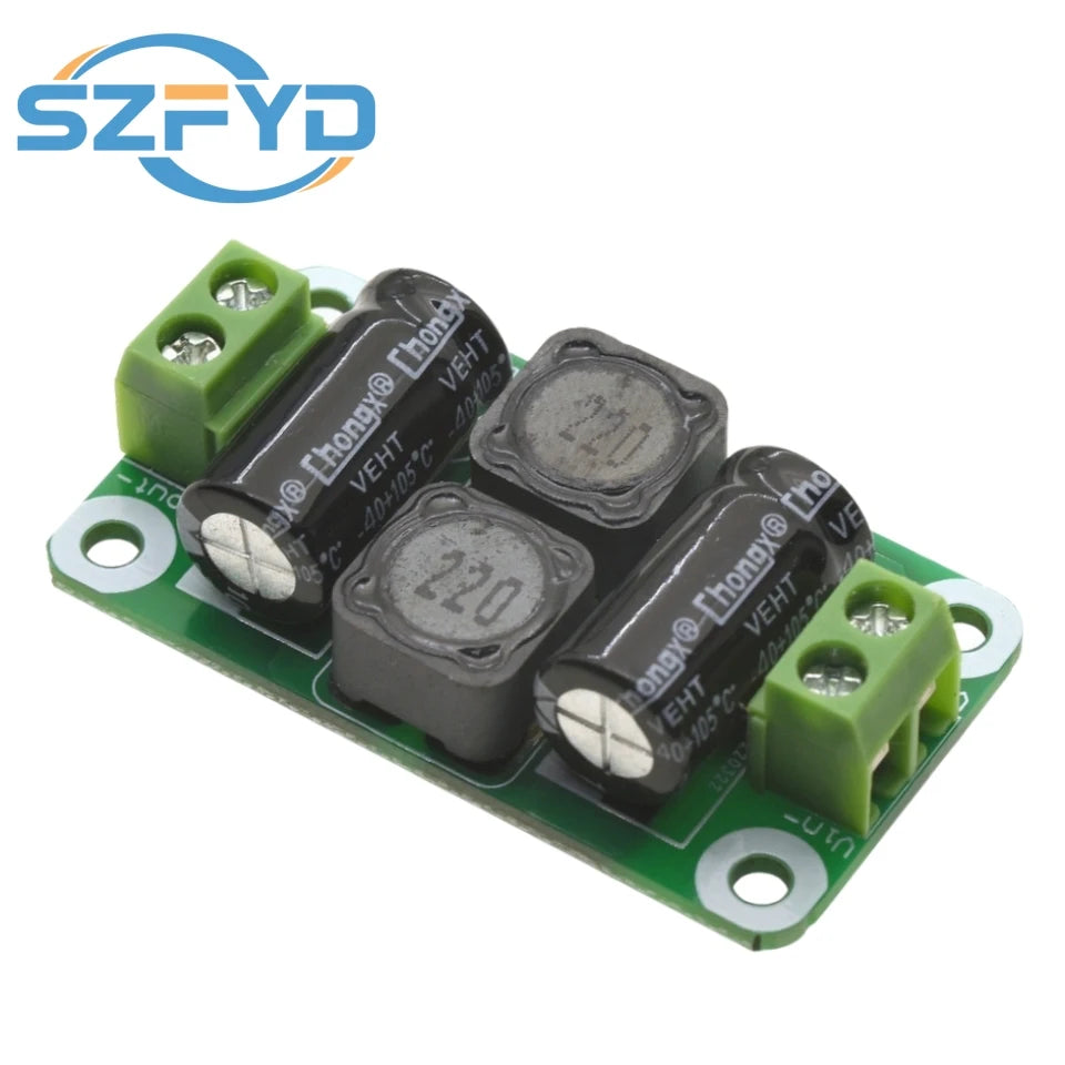 0-25V/0-50V 2A/3A/4A DC Power Filter Board  Class D Power Amplifier Module Interference Suppression Board EMI Suppression