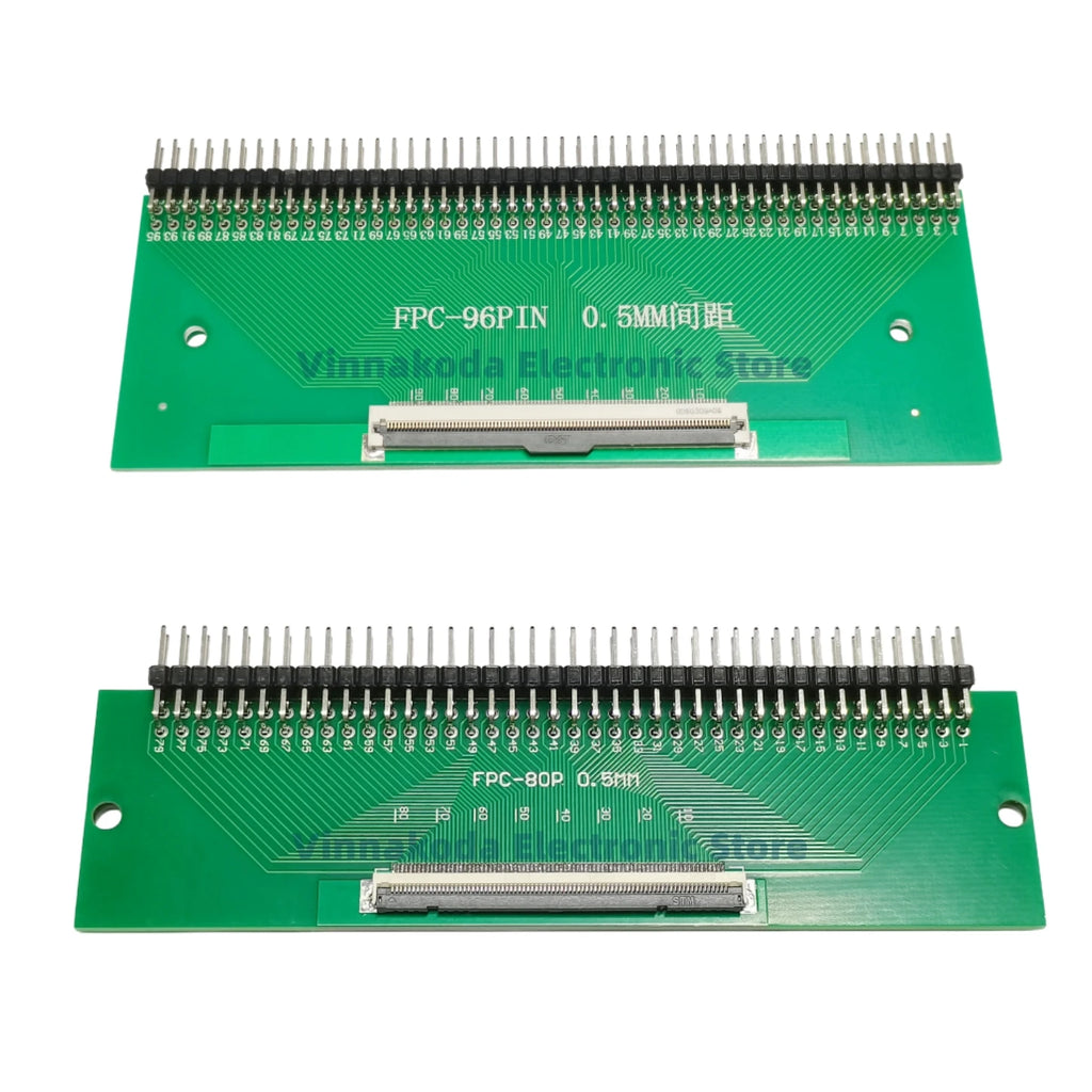 1PCS FFC/FPC Conversion Board 0.5mm Pitch Connector 2.54MM Double Row Bending Pins 4/10/12/14/15/16/18/22/24/26/30/34/40/50/60P