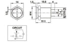 1PC 12MM with LED 3V 5V 12V 24V 220V Metal Button Switch Momentary push button auto reset waterproof illuminated