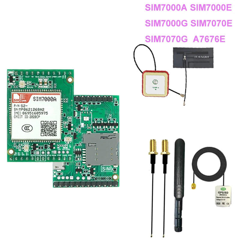 SIMCOM A7676E 4G CAT1 Module SIM7000 SIM7070 CAT-M CAT-NB Core Board SIM7070E SIM7070G SIM7000A SIM7000G SIM7000E