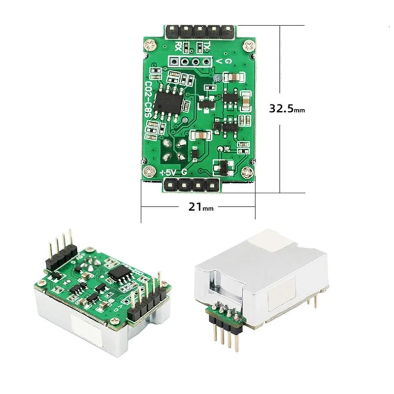 YYS 400-5000PPM NDIR CO2 Gas Sensor Carbon Dioxide Gas Sensor UART/PWM Output  C8
