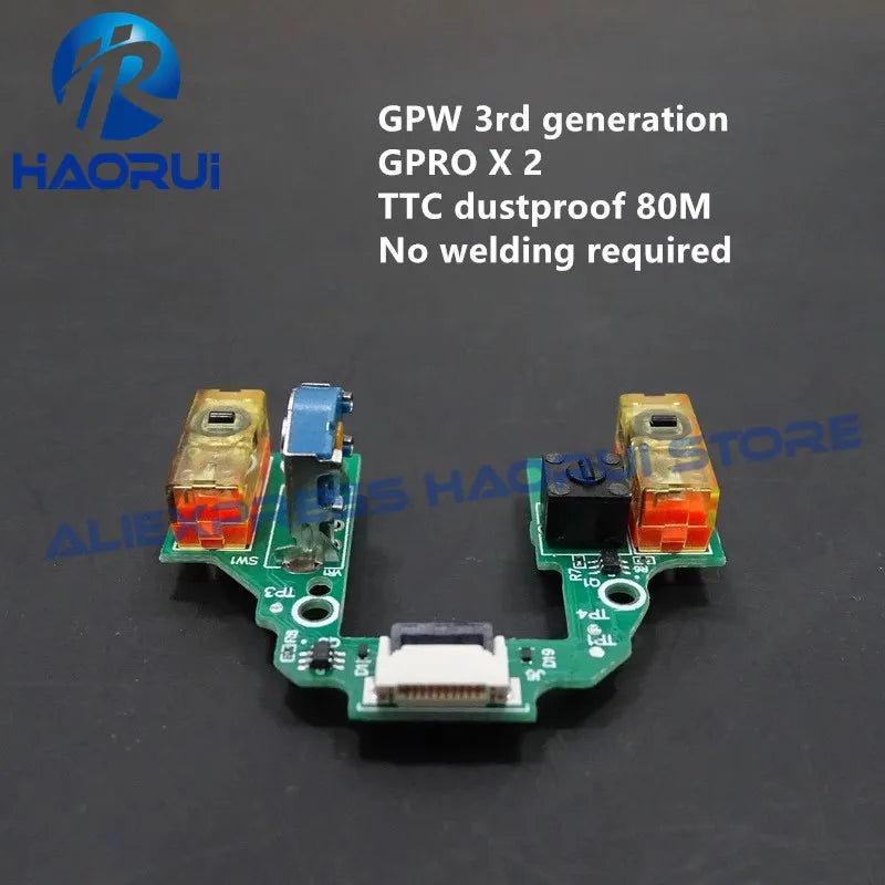 Latest GPW 3 Mouse PCB Board Micro Switch Button for Logitech G Pro X Superlight 2 Welding Free Motherboard Microswitch Encoder