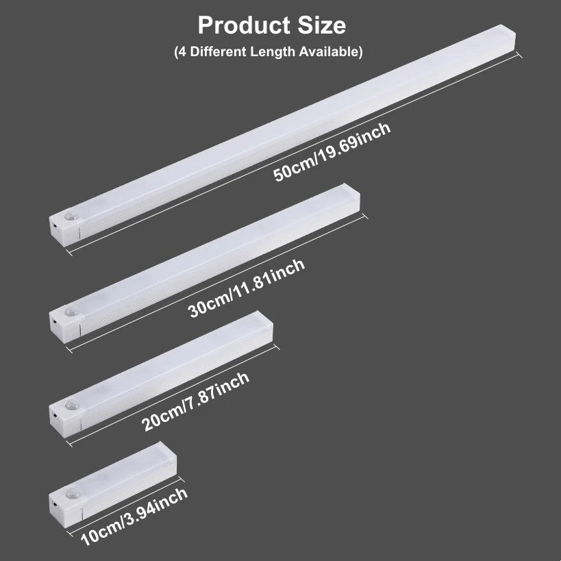 Wall Lamp Rechargeable Magnetic Lights Smart Motion Sensor LED Night Light For Bathroom Indoor Lamp Cabinet Floodlight
