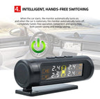 E-ACE 4 Sensors TPMS Removable Battery Wireless Intelligent Sensing Tire Pressure Monitor System Safety Alarm LCD Display
