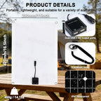 Off-Grid Solar Power Generation System 20000W Peak 2000W Rated Inverter 500W Panel With MPPT Controller for RV Outdoor Household