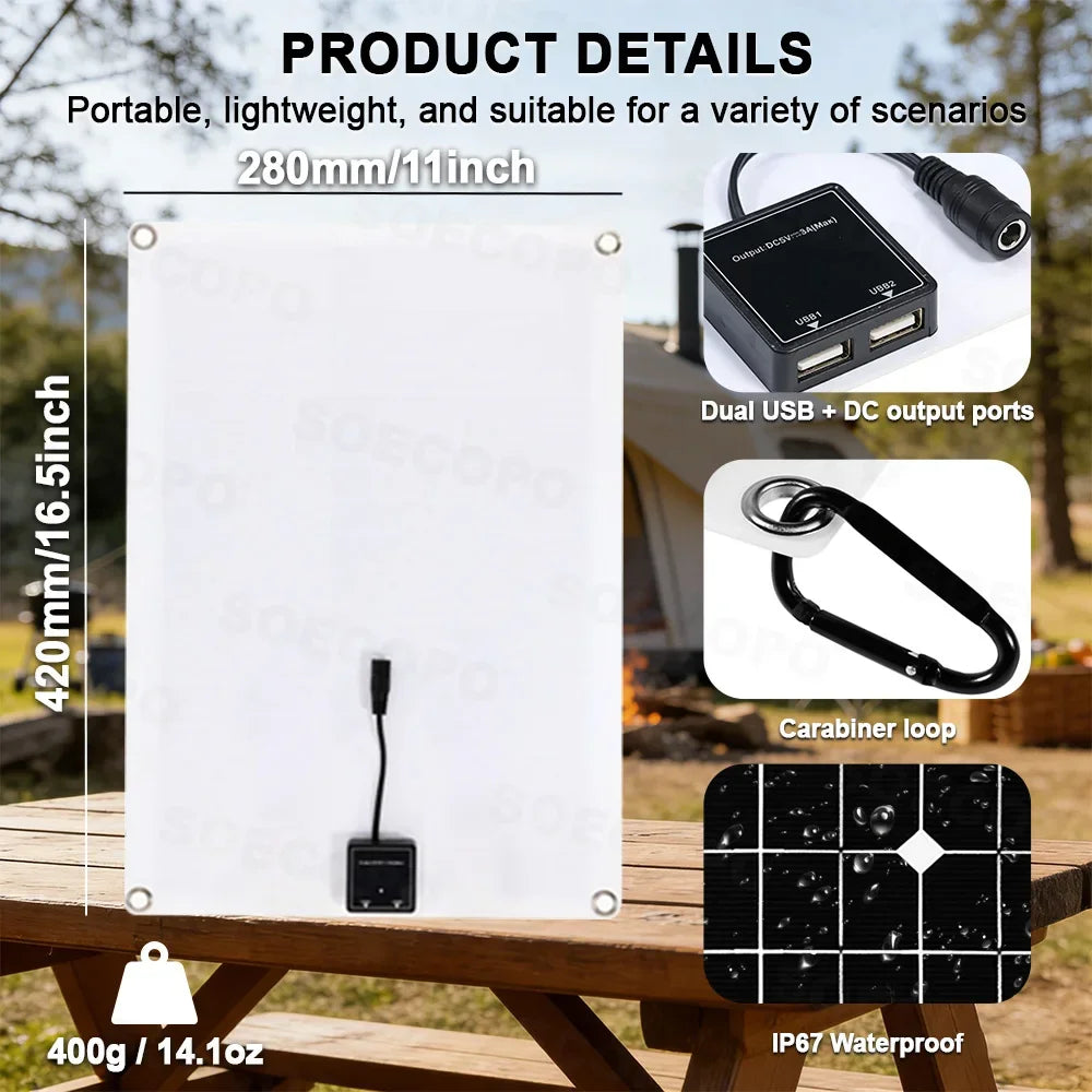 Off-Grid Solar Power Generation System 20000W Peak 2000W Rated Inverter 500W Panel With MPPT Controller for RV Outdoor Household