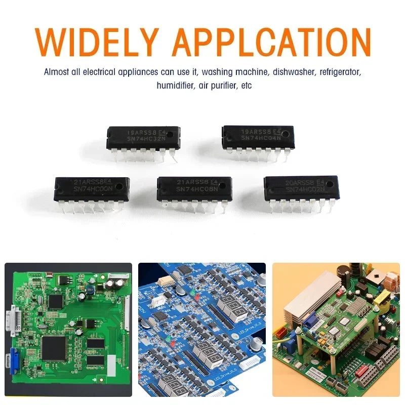 30/50PCS 74HC Integrated Circuit Logic IC DIP DIY Assortment Kit  5 Values and 30 values IC Chip DIP Register Driver Kit