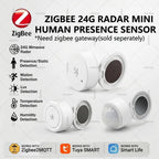 Zigbee 24G MmWave Radar Human Presence Sensor, PIR Motion Detector, Brightness Temperature Humidity Meter, For Tuya Smart Life Z
