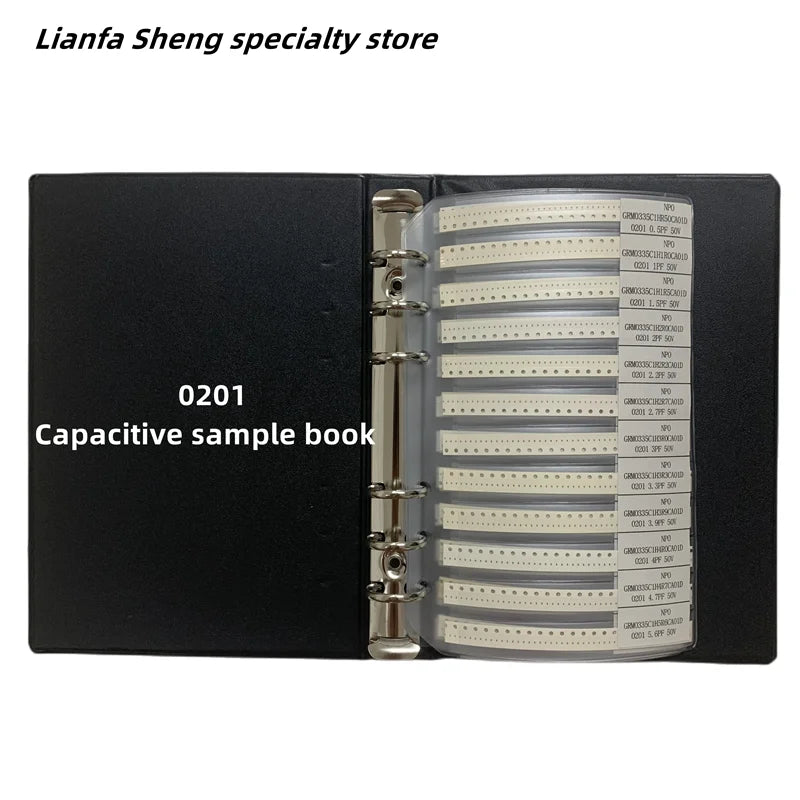 Capacitors Kit SMD  Capacitor Sample Book 01005  0201 0402 0603 0805 1206 Chip Assortment Pack 51/80/90/92values 25 50 pcs