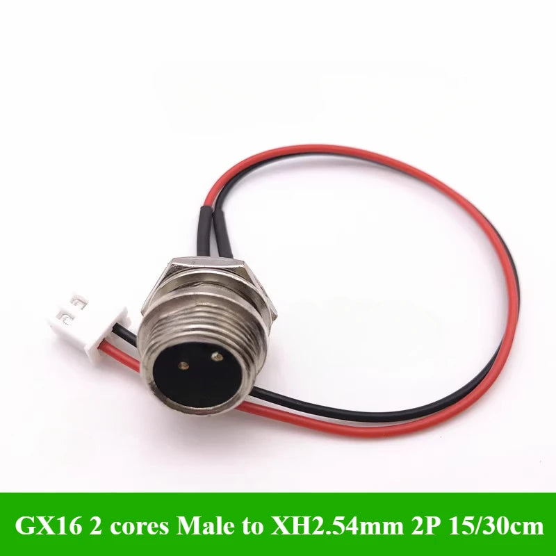 GX12 GX16 GX20 Aviation Plug To XH2.54 Terminal Wire 2 3 4 5 6 Pin M12 Male Head Adapter Cable Connector Extension Line 15/30cm