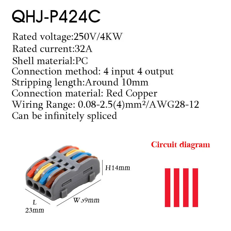 Wire Connector 222 3 4 5 Pin Splicing Terminal Blocks Led Strip Lighting Electric Quick Connectors Mini Conductor Rail Conector