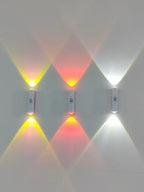 Smart RGB Double-head Wall Light Motion Sensor Magnetic Night Light Rechargeable Spotlight for Bedroom Closet Garden Room Decor