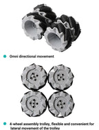 65mm Mecanum Wheel Omni-Directional Smart Car Robot DIY Building Blocks TT Motor Wheel Set of Four