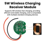 5W Wireless Charging Receiver Module Coil Circuit Board Type C 5V Fast Charging Wireless Charger PCBA DIY Standard Accessories