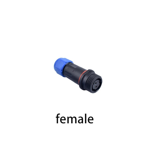 LD12 Series IP68 Waterproof Connector Male Plug & Female Socket 2 Pin Panel Mount Wire Cable Connector Aviation Plug