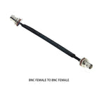 Door/Window Pass Through Flat RF Coaxial Cable BNC Male Female to BNC Q9 Male 50 Ohm RF Coax Pigtail Extension Cord Wire