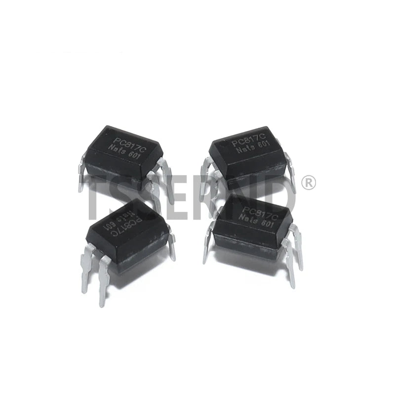 50PCS PC817 PC817C 817 817C EL817 5v Optocoupler FL817C PS817C DIP4 DIP Opto Coupler New and Original Optical Isolation IC Chip