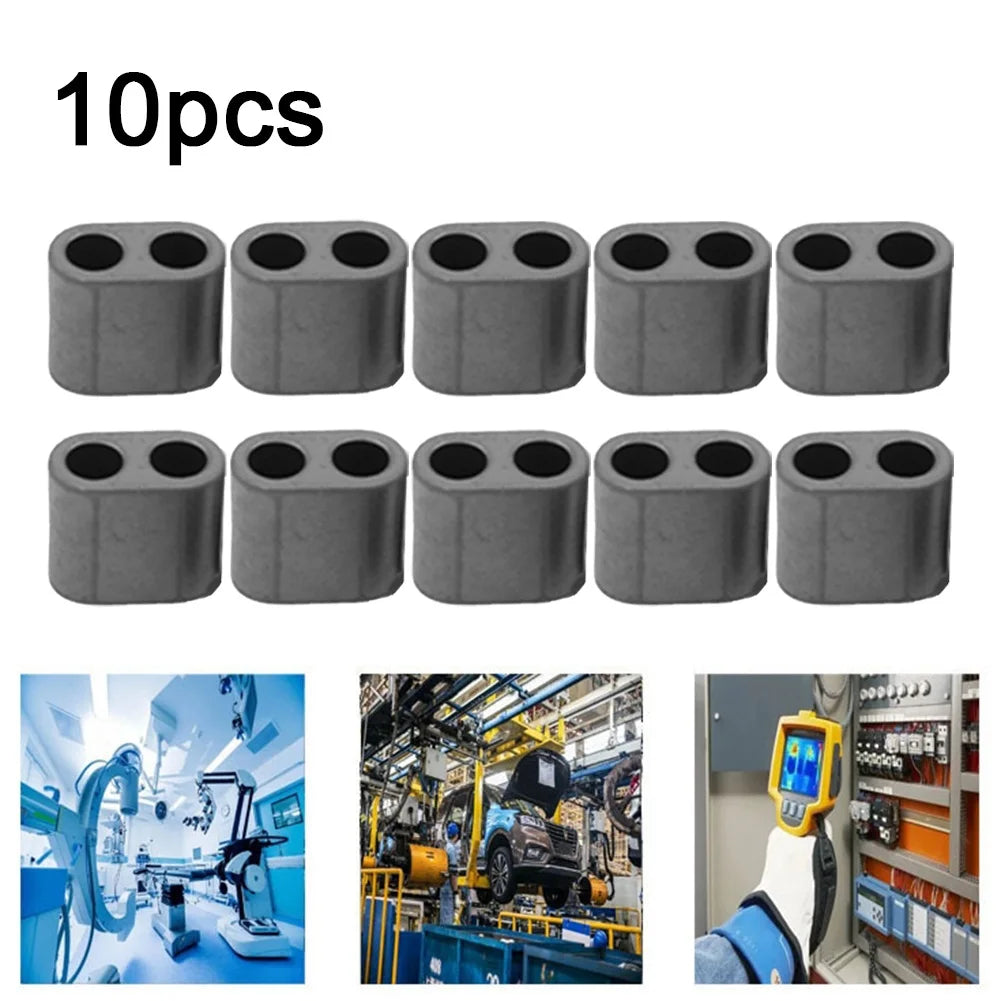  10x/Toroids Ferrite Core Magnetic Ring Bead For Radio Frequency RF RFC/ Accessories Double-Hole Magnetic Ring