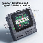 QIANLI IBridge A3 Mobile Phone Tail Plug Detector for Lightning Type-C Interface Devices iPhone Samsung Cell Phone Maintenance
