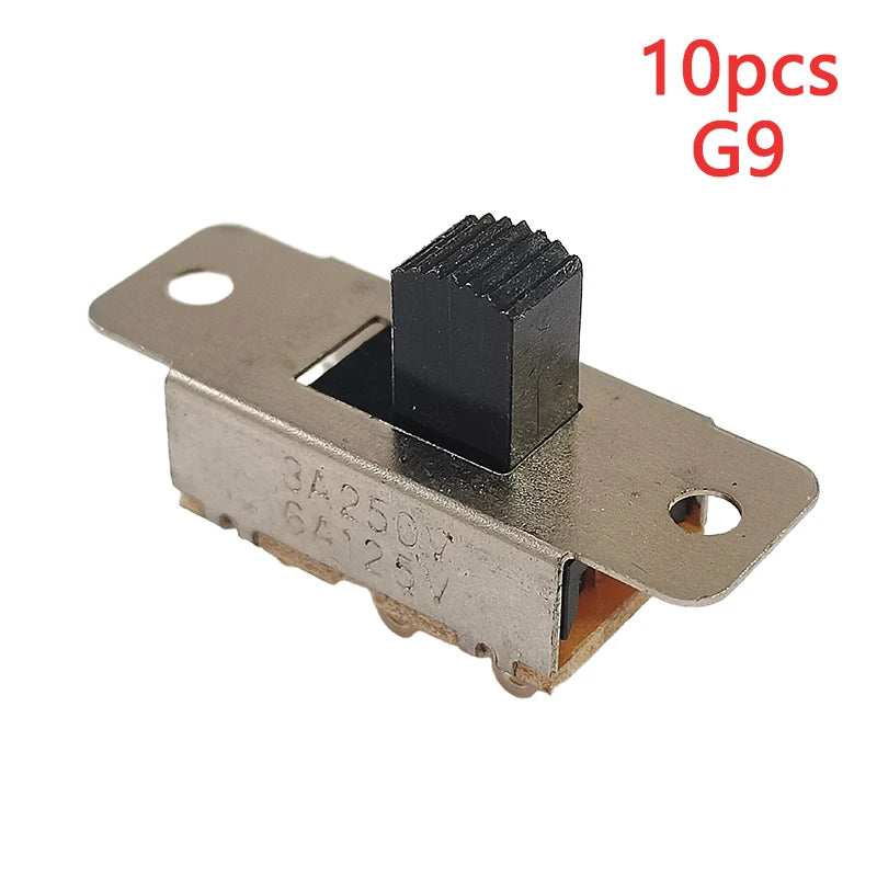 10pcs SS-23F19 (2P3T) Handle Height 5/6/7/9/10MM 3Gear 6Pin Car Refrigerator Large Current Toggle Slide DIP Switch 3/6A 250/125V