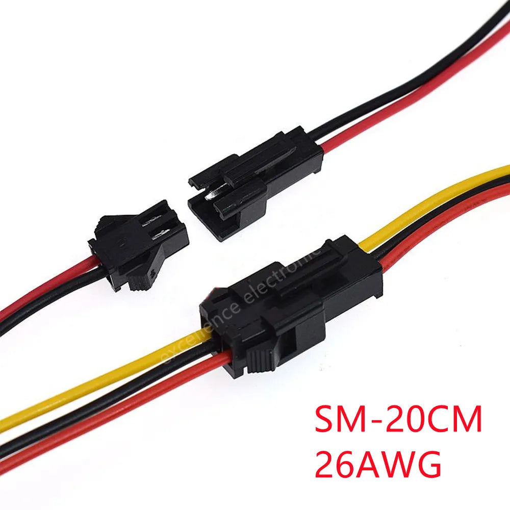 2/5/10Pairs JST 1.25 PH/SM2.5/XH 2.54 Pitch Male Female Wire Connector 2P 3P 4P 5P 6P JST Plug Jack Terminal Cable