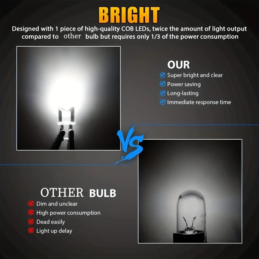 20X LED Bulbs White, Super Bright 194 168 T10 W5W 2825 LED Light Bulbs 6000K 3030 Chips LED Replacement Bulbs for interior Light