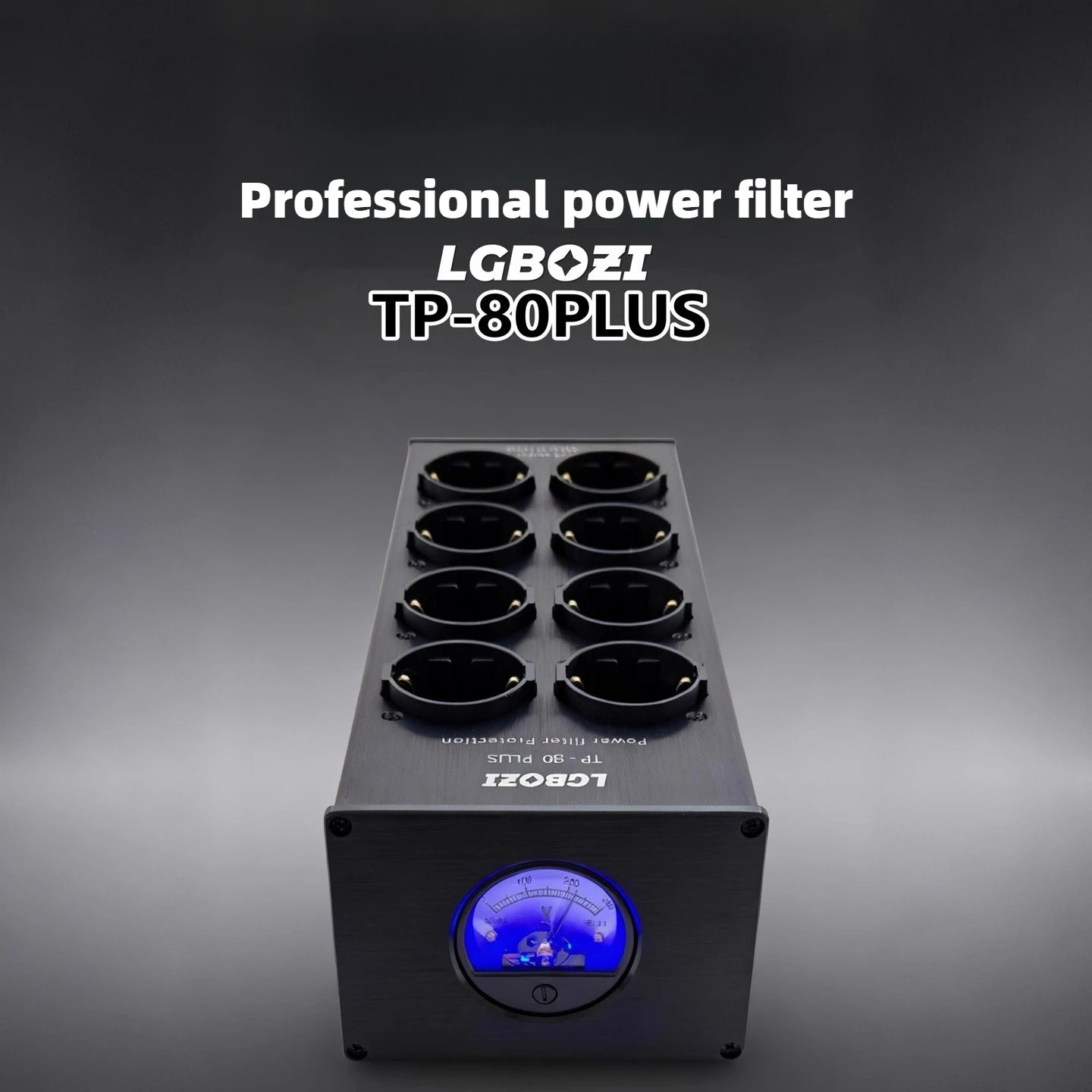 TP80 PLUS HiFi Audio Noise AC Power Filter Conditioner Power Purifier Surge Protection with EU Outlets Power Strip