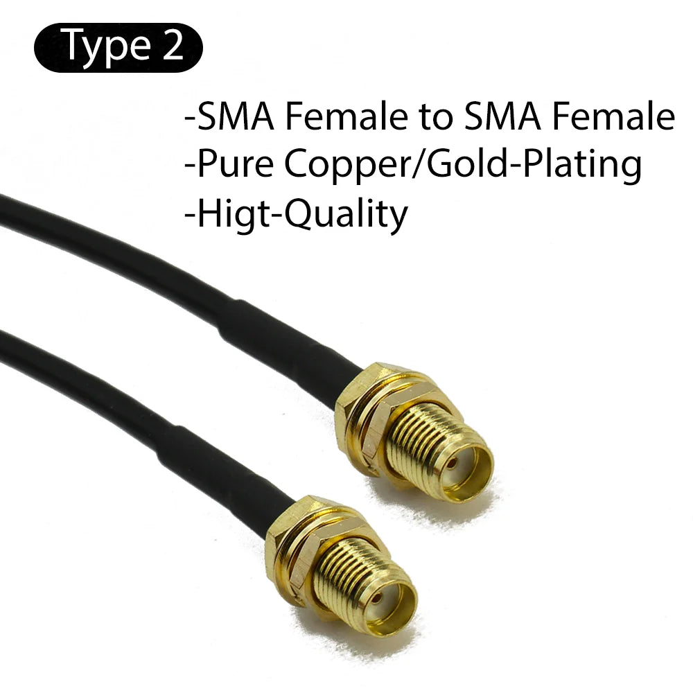 RG174 SMA to SMA Cable Female to Male extension jumper Pigtail Adapter Cable my SMA Antenna cable For WIFI 3G 4G GSM Antenna