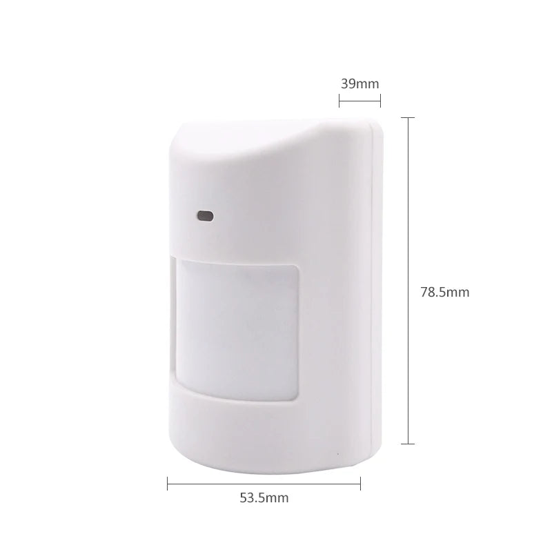 1/3pc 433MHz Indoor Wireless PIR Motion Sensor Detector Battery Powered Wide Angle Detection Range for Burglar Home Alarm System