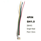 10 Sets JST SH 1.0mm Wire Cable Connector SMD Horizontal Socket 28AWG 100mm 2P 3P 4P 5P 6P 7P 8P 9P 10P Terminal
