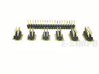 10pcs 2.0mm Pitch 2X40P SMD Double Row 1X40P Single Row Gold-plated Cuttable Breakable Pcb Male Pin Header Connector
