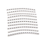 1000PCS Plastic heat shrink tubing cable marker label Wire Number 0 to 9 1-50mm white  cable markers insulation shrink ratio 2:1