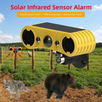 129Db Solar Sound Light Motion Sensor Alarm Built in 13Different Siren LED Lamp Solar Infrared Induction Alarm