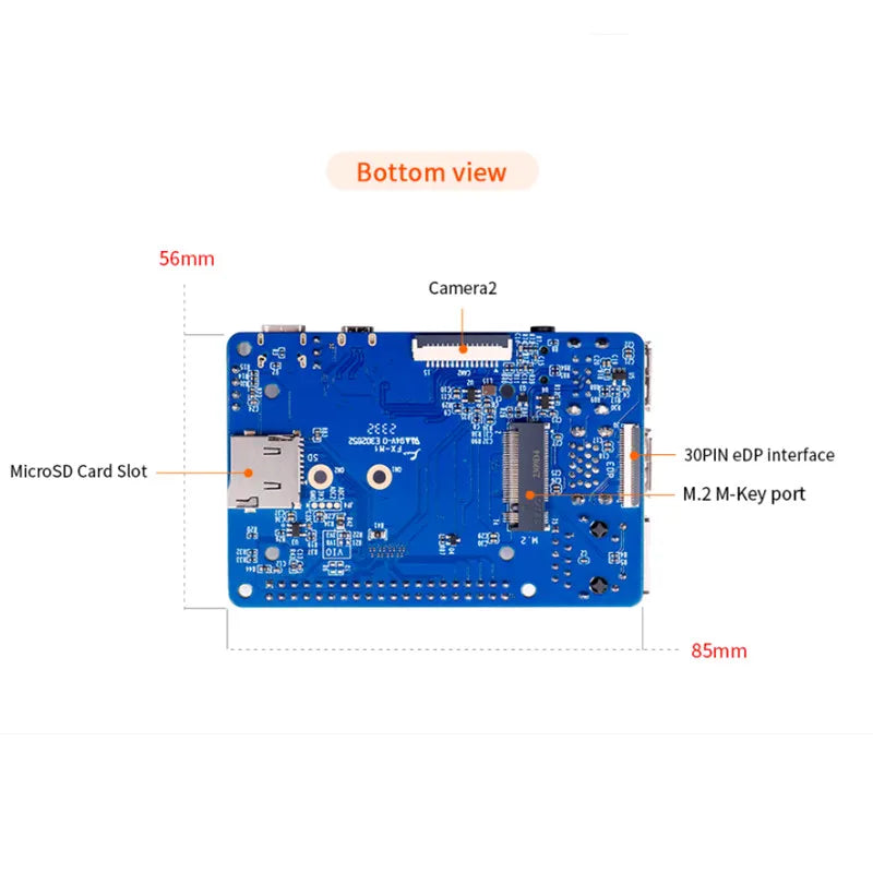 Orange Pi CM4 Base Board Compute Module 4 with M.2 M-KEY Slot Gigabit Ethernet RJ45 Suitable for OPi/Rpi Orangepi CM4 Core Board