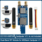 M5Stack Cardputer RF 3-in-1 Board NRF24L01+ PA/LNA & CC1101 Sub-GHz Module with MicroSD Slot, Plug & Play, Grove Cable