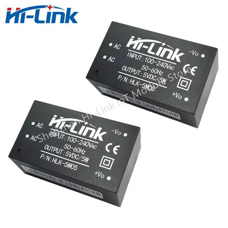 Free Shipping HLK-5M05 10pcs/lot AC DC 220V to 5V Power Supply Module Adjustable High Efficiency Step Down Converter