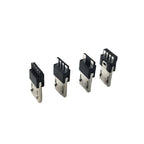 5/10/20 Pcs/Lot USB Male 2p/4p/5Pin USB Connectors Plastic Shell Micro USB Connector Jack Tail Plug Sockect Terminals