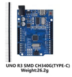 UNO R3 Official ATMEGA16U2/UNO+WiFi R3 MEGA328P Chip CH340G For Arduino UNO R3 Development Board WeMos ESP8266 USB/TYPE-C/Micro
