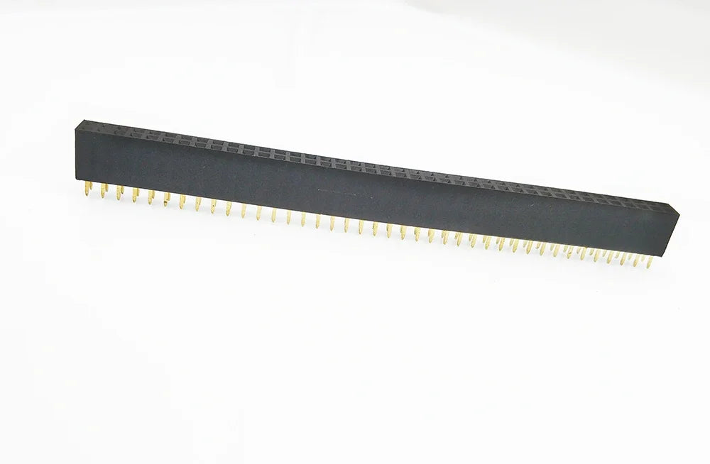 10Pcs 2.54mm Straight Dual 2X2/3/4/5/6/7/8/9/10/11/12/18/20/24/25/30/40P PH8.5mm Double Row Gold Rohs PCB Female Header Socket