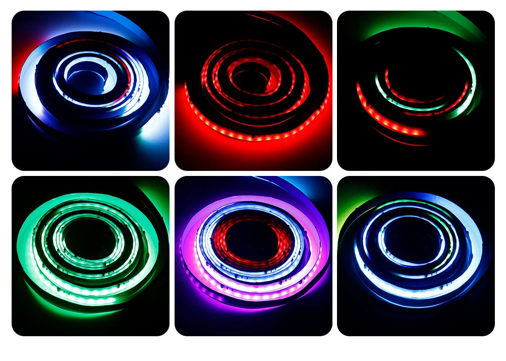 COB LED Strip Light WS2811 RGBIC 432/576/720Leds/M Dimmable Tape Lights For Christmas Home Party Decoration Lighting DC12V 24V