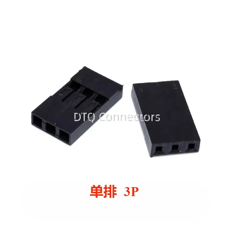 50pcs 2.54mm Dupont connector Male/Female Pin Way Cable Plug 2/3/4/5 Pin Electrical Pin Jumper Header Housing Wire Connector Kit