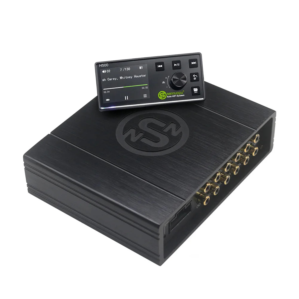 Sennuopu DS-M8 Car Audio 4 Ch Power Amplifier 8 Channel Dsp Processor Bluetooth Amp Equalizer Amplificador Automotivio Sound