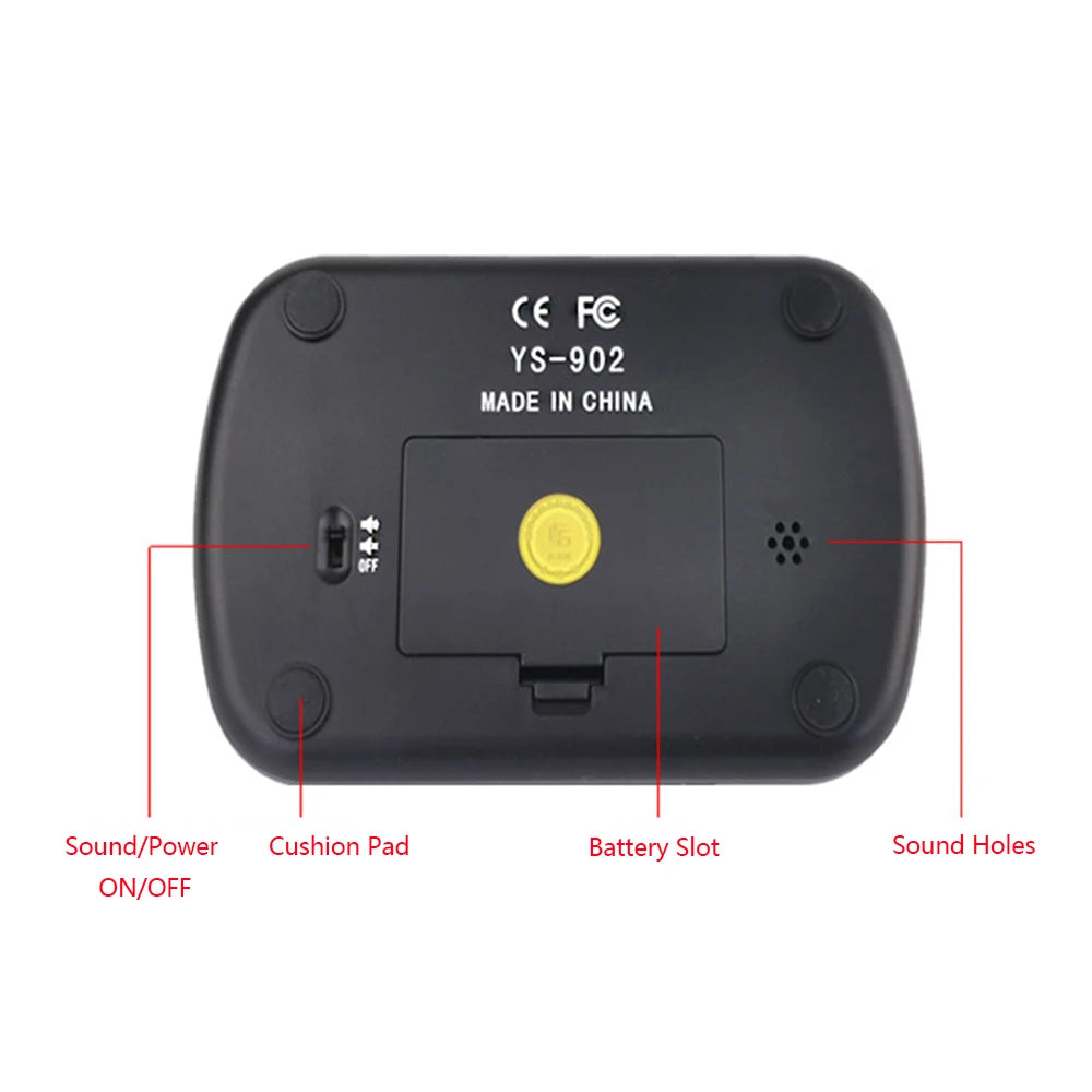 3-in-1 Multifunction Portable Chess Clock Digital Chess Timer for Board Games Professional Calculagraph  Time-meter with Alarm