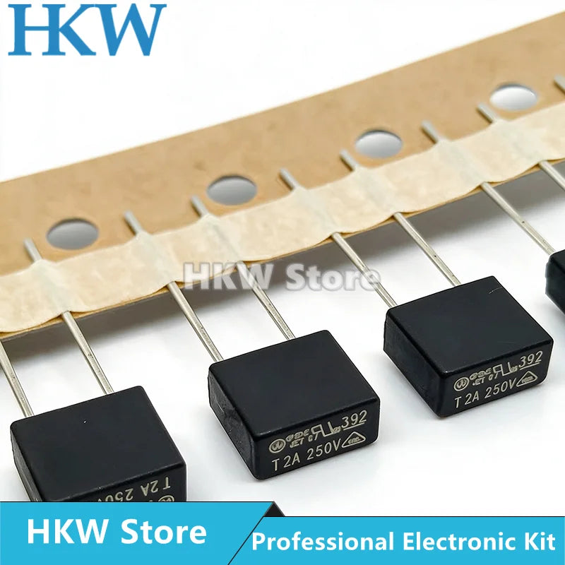 10pcs/lot 392 Series 250V TE5 Fuse Time-lag Fuses Square 500MA to 6.3A T500MA T1A T2A T3.15A T4A T5A T6.3A Time Delay Littelfuse
